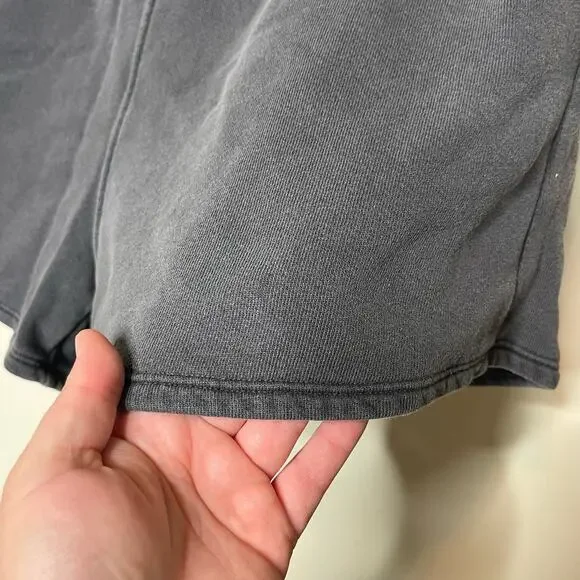Joah Brown Fitted Sweat Shorts Gray Womens M/L - Picture 6 of 8